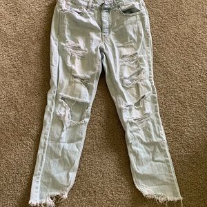 American Eagle Distressed Mom Jeans